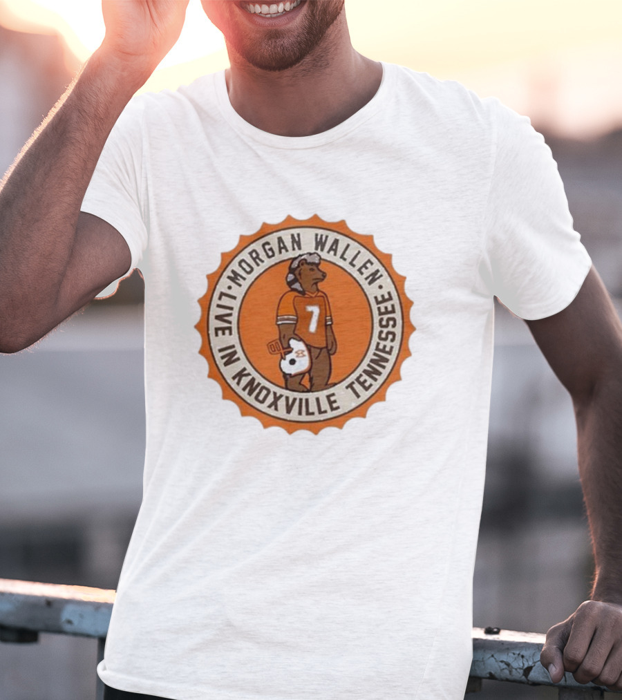 Morgan Wallen Live In Knoxville Tennessee Football Bear 7 T-Shirt