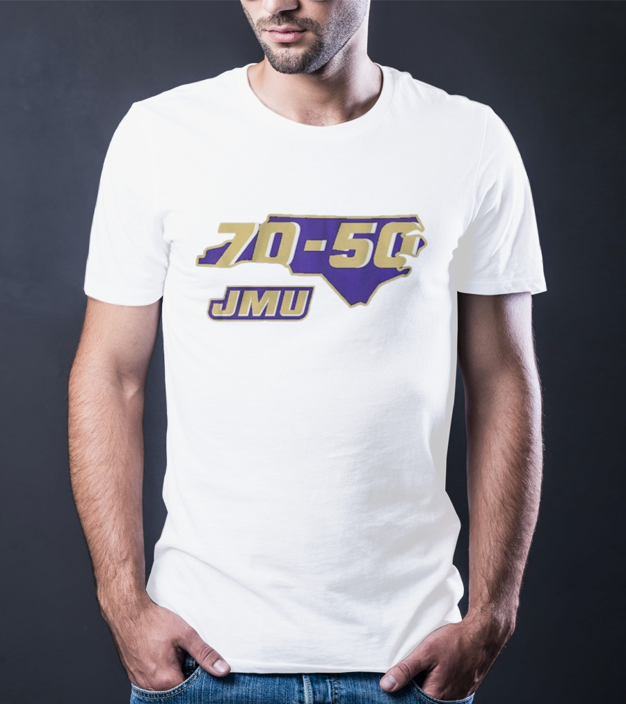 JMU 70-50 North Carolina Football Victory T-Shirt