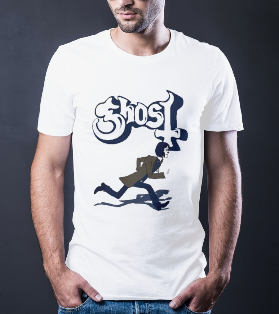 Ghost Band Retro Running Figure T-Shirt