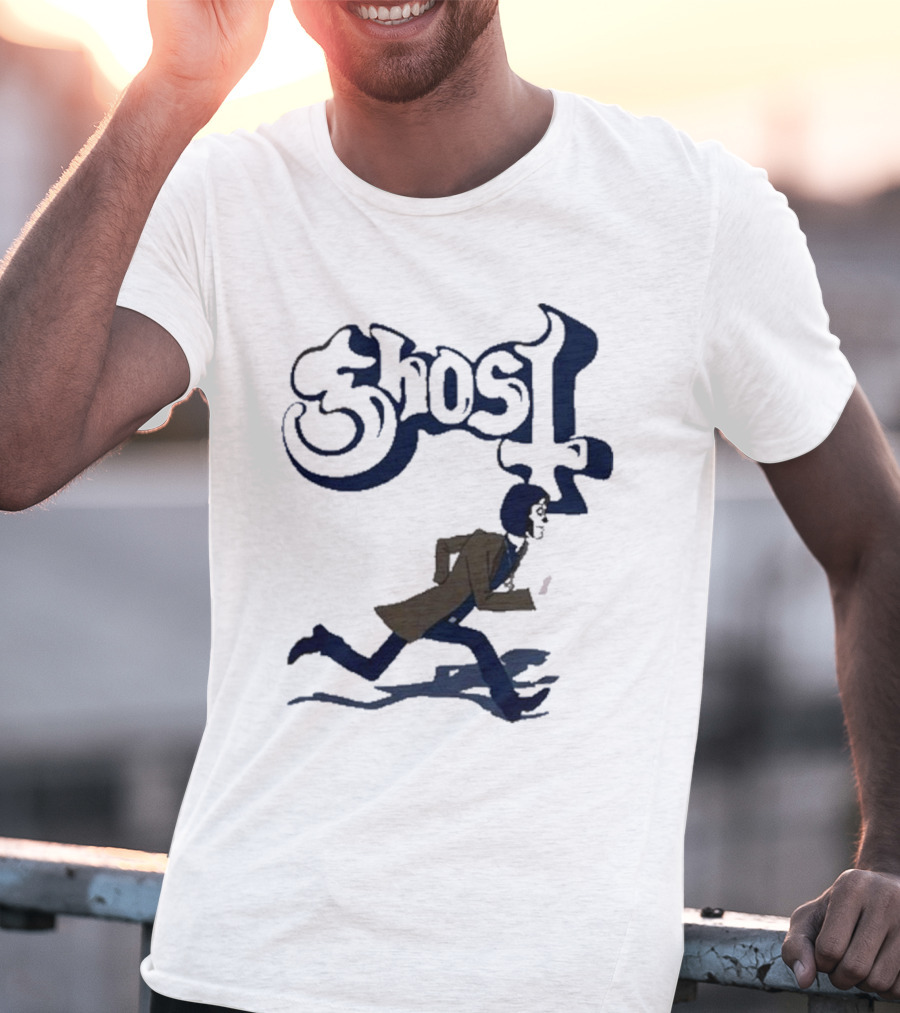 Ghost Band Retro Running Figure T-Shirt
