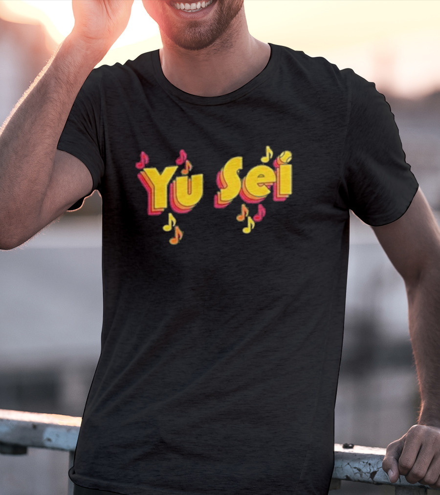 Yu Sei Kikuchi You Say Stay Music Notes T-Shirt