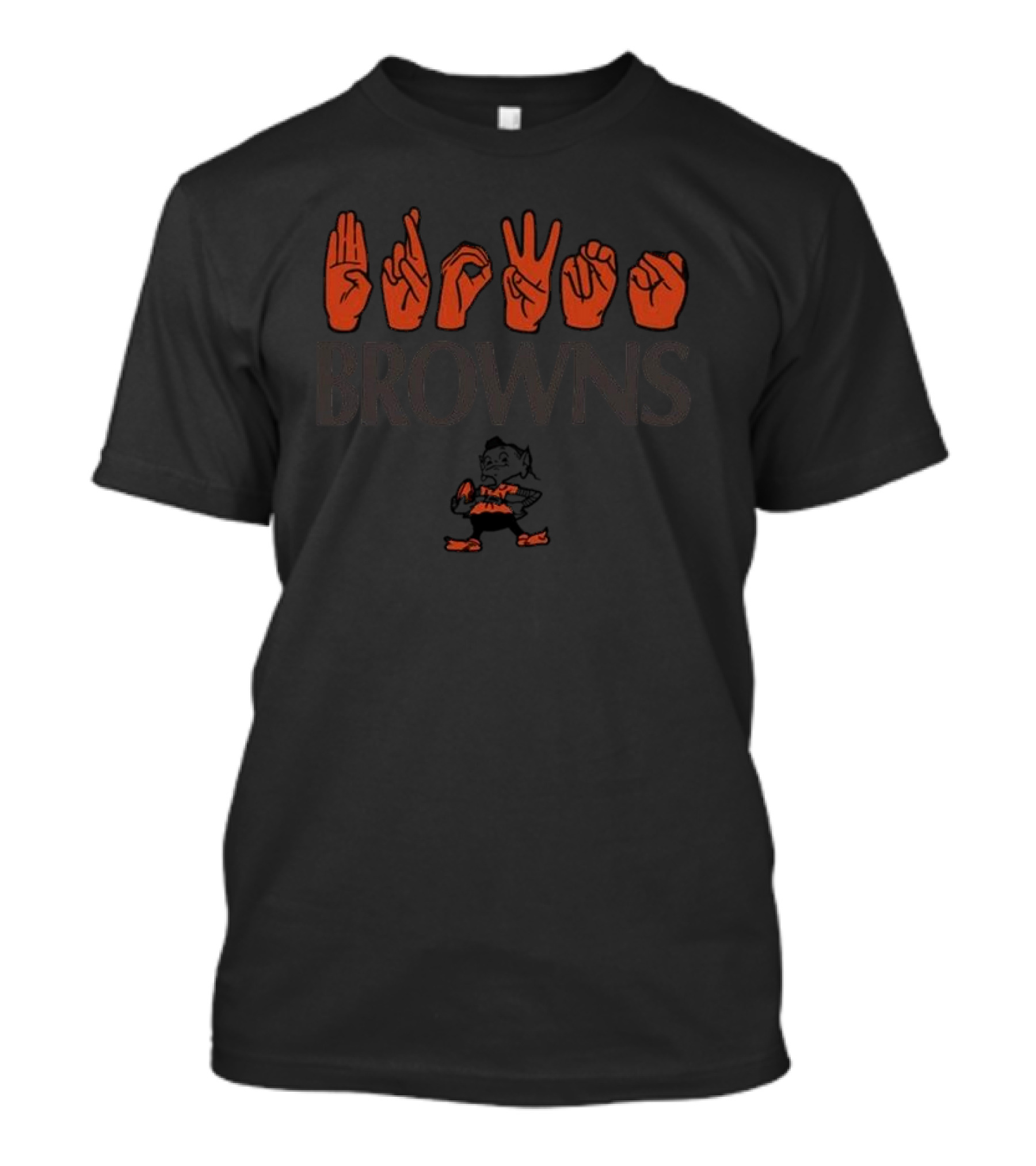 Browns Love Sign Language T-Shirt