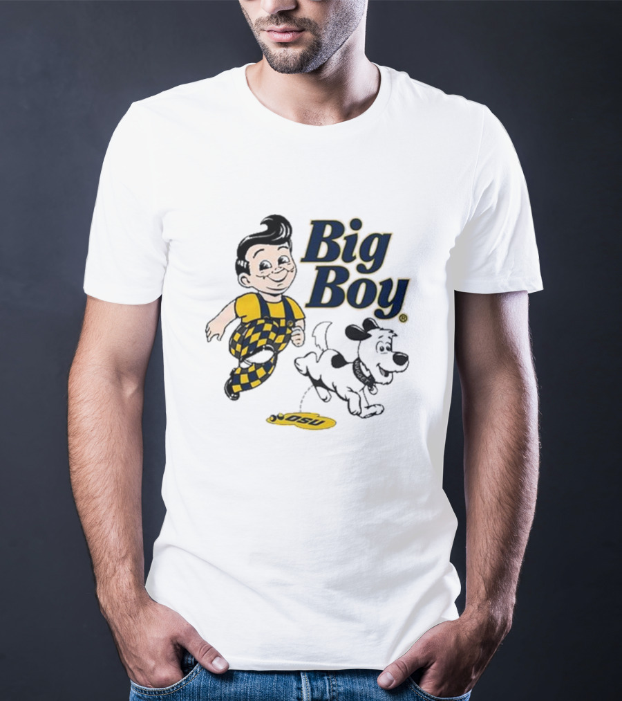 Big Boy OSU Checker Outfit And Nugget Team Rivalry T-Shirt
