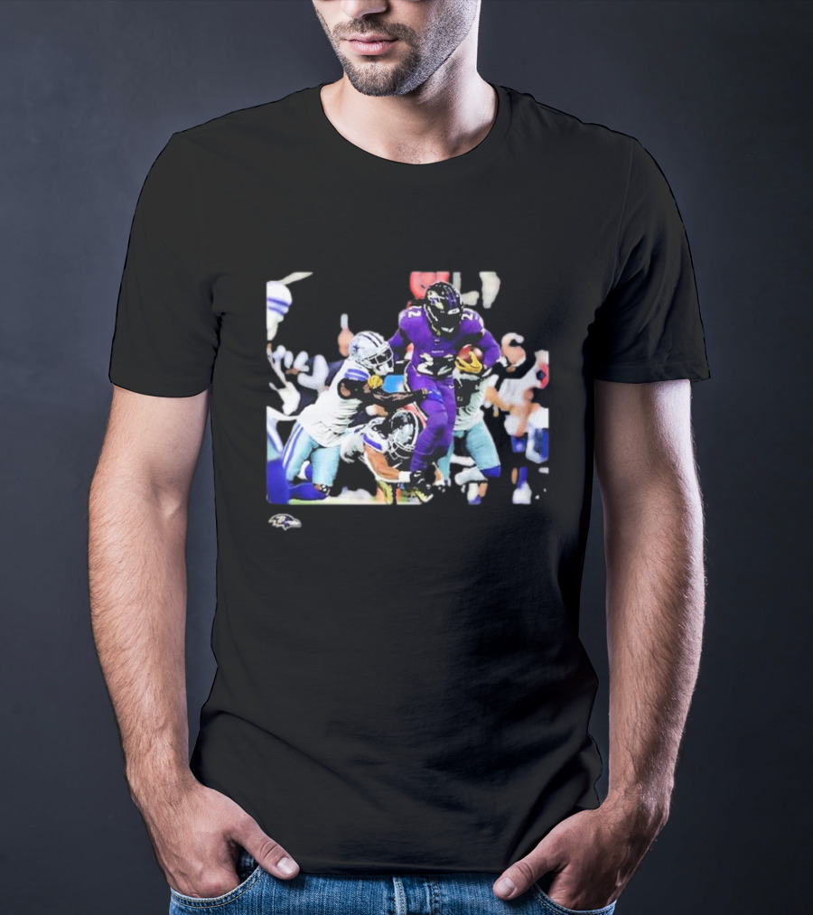 Derrick Henry Baltimore Ravens NFL Week 3 Action Play T-Shirt