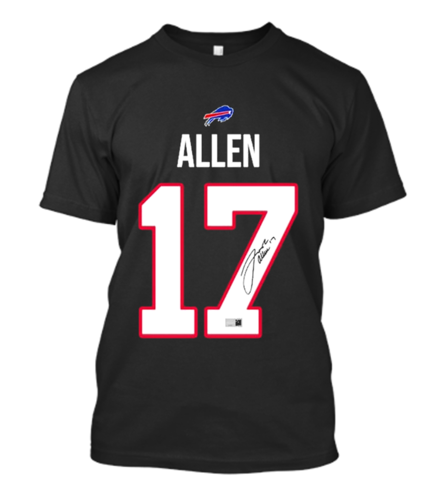 Josh Allen Buffalo Bills Number 17 Signature T-Shirt