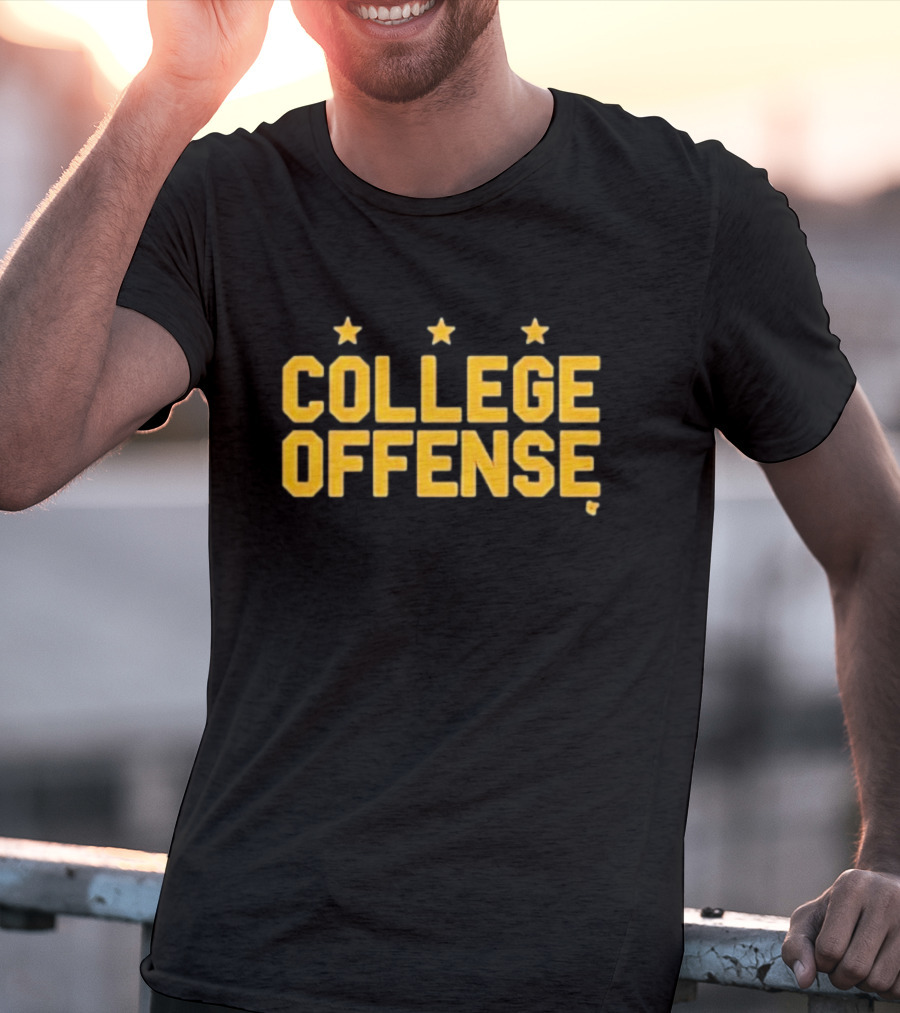 Washington College Offense Football Stars T-Shirt