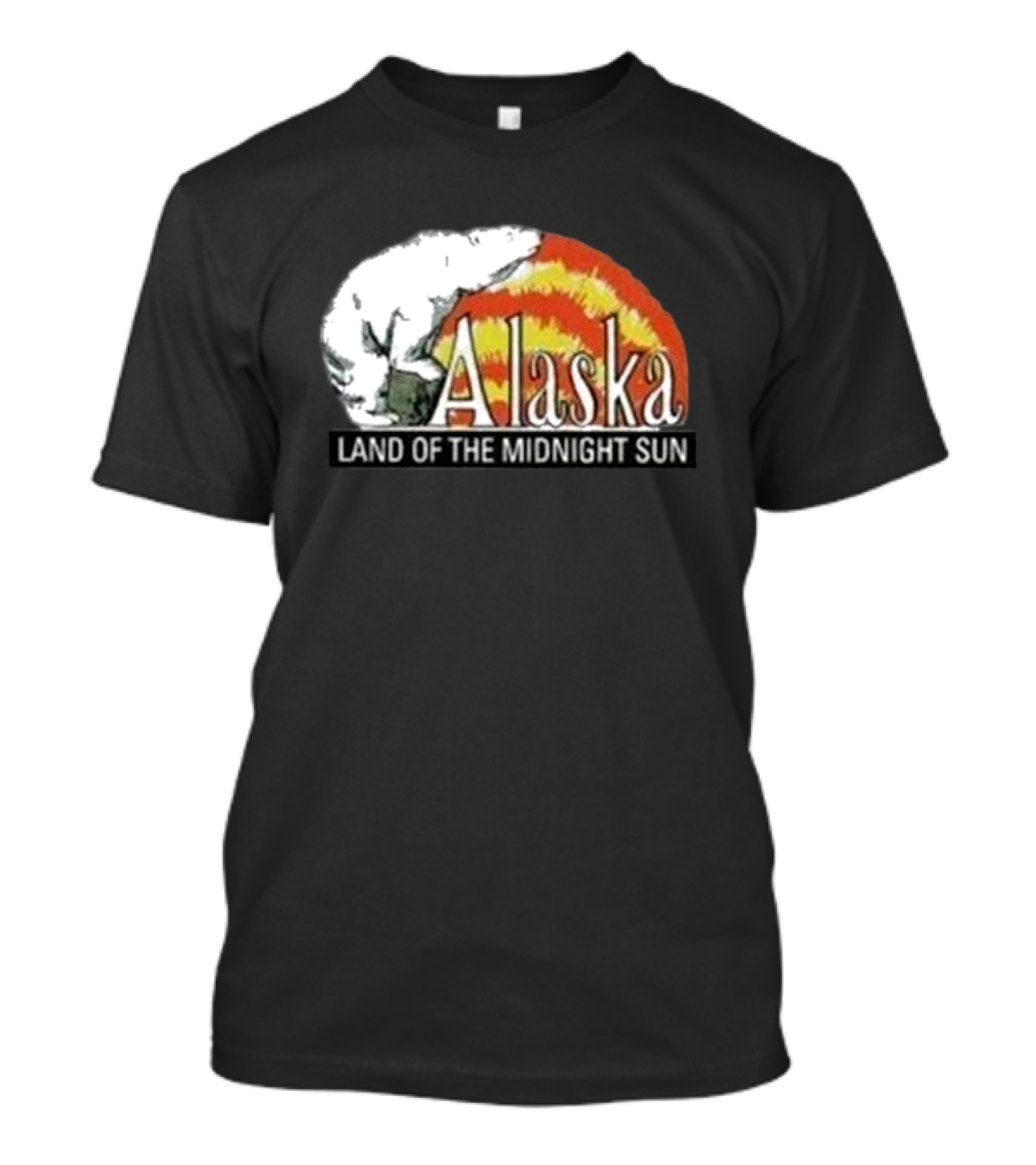 Alaska Land Of The Midnight Sun Polar Bear Arctic Anchorage Denali T-Shirt