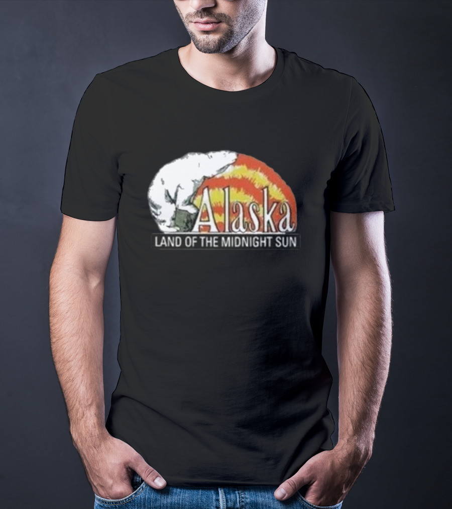 Alaska Land Of The Midnight Sun Polar Bear Arctic Anchorage Denali T-Shirt