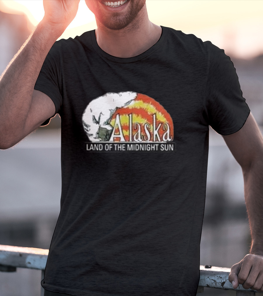 Alaska Land Of The Midnight Sun Polar Bear Arctic Anchorage Denali T-Shirt