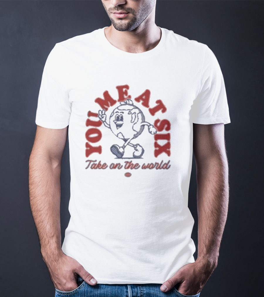 You Me At Six Take On The World Walking Globe Character T-Shirt