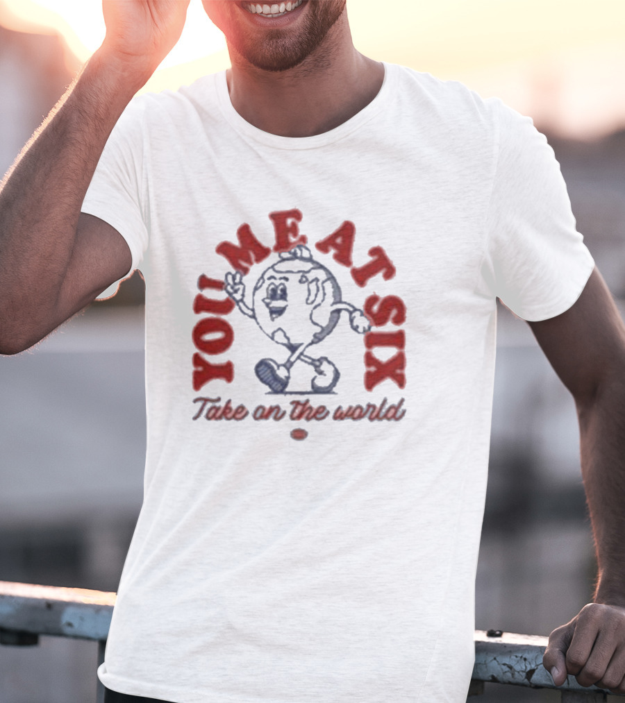 You Me At Six Take On The World Walking Globe Character T-Shirt