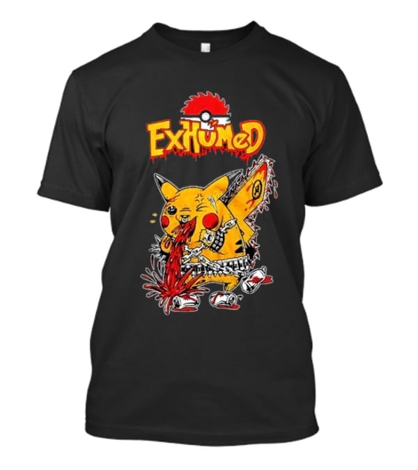 Exhumed Pukemon Darker Corners Parody Pokémon Mashup T-Shirt