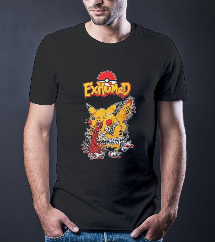 Exhumed Pukemon Darker Corners Parody Pokémon Mashup T-Shirt