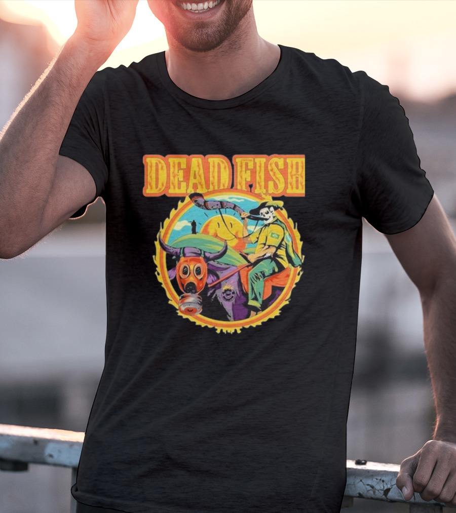 Dead Fish Band Agro Is Death Riding Bull T-Shirt