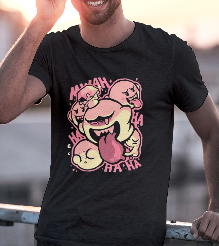 MWAHA HA HA Evil Laugh Pixel Eyeball The Yetee T-Shirt