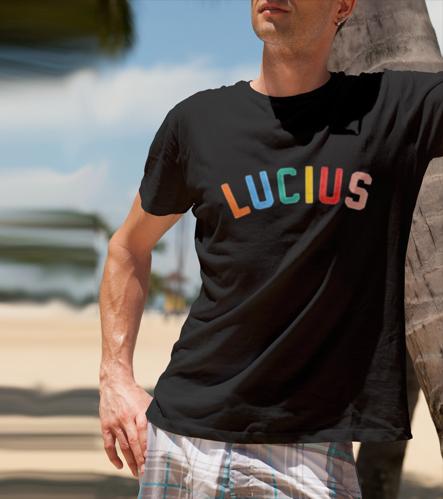 Lucius Colorful Stitched Letters T-Shirt