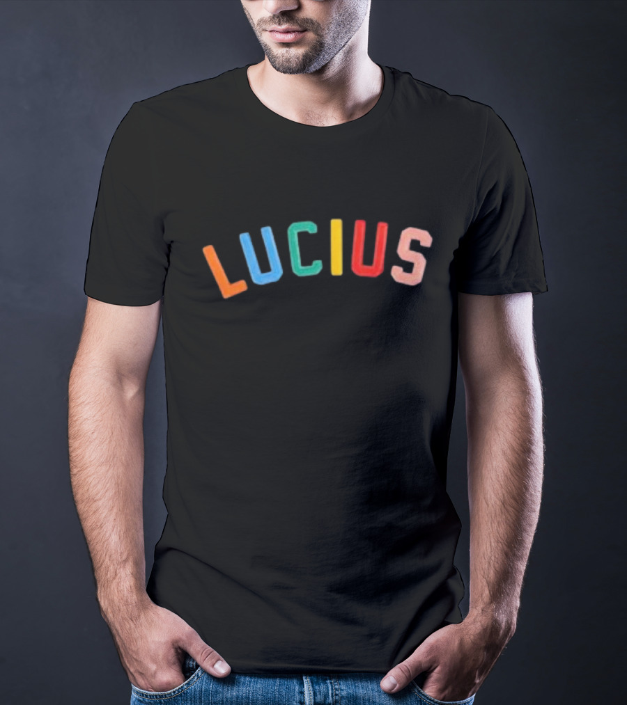Lucius Colorful Stitched Letters T-Shirt