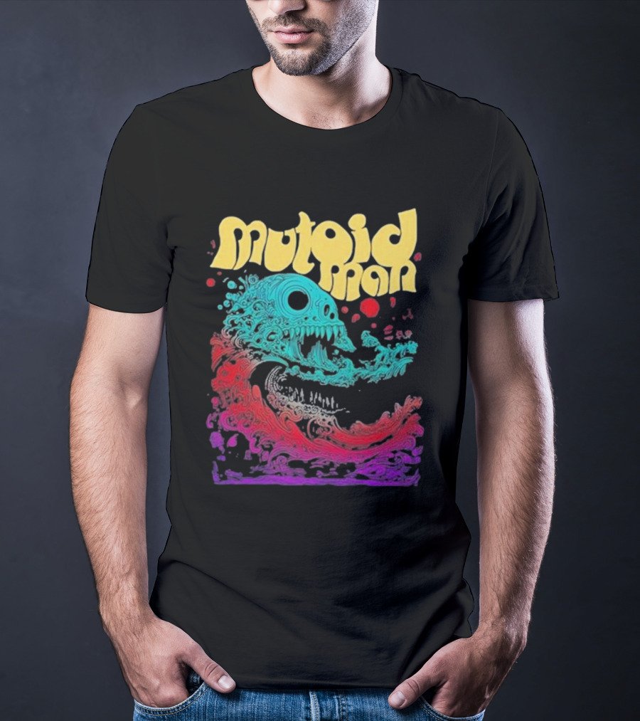 Mutoid Man Psychedelic Skull Wave Explosion T-Shirt