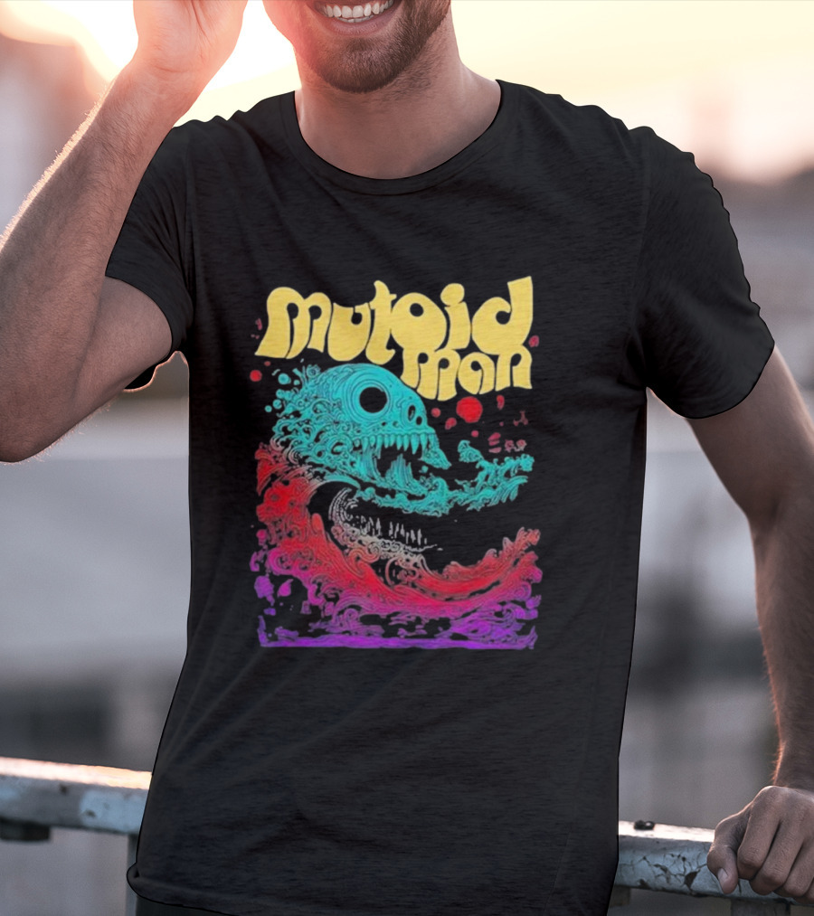 Mutoid Man Psychedelic Skull Wave Explosion T-Shirt