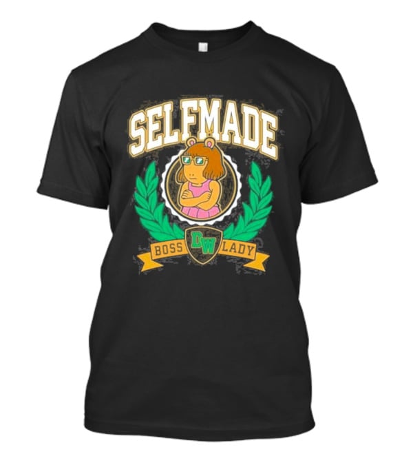 Selfmade Tired D.W. Meme Boss Lady Retroki T-Shirt