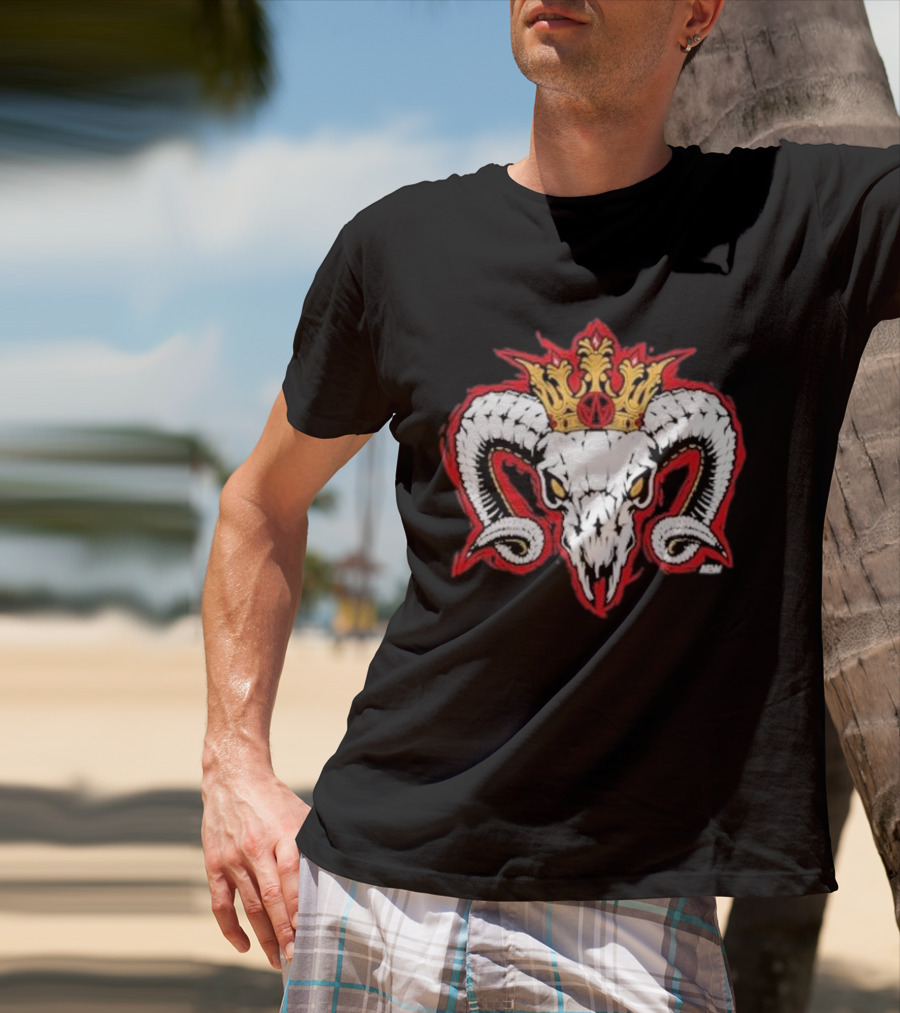 Rope Tuesday Will Ospreay Goated Ram Skull Crown T-Shirt