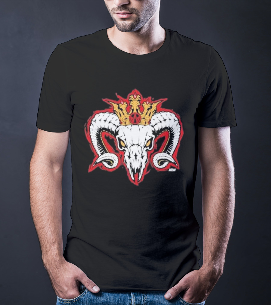 Rope Tuesday Will Ospreay Goated Ram Skull Crown T-Shirt