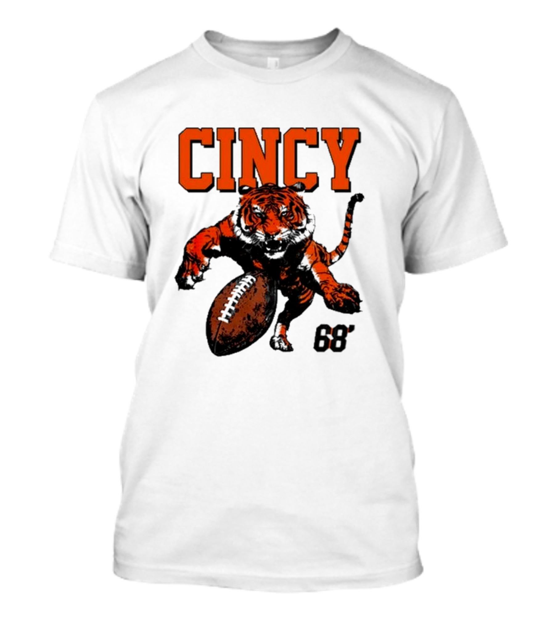 Cincy Tiger Football 68’ T-Shirt