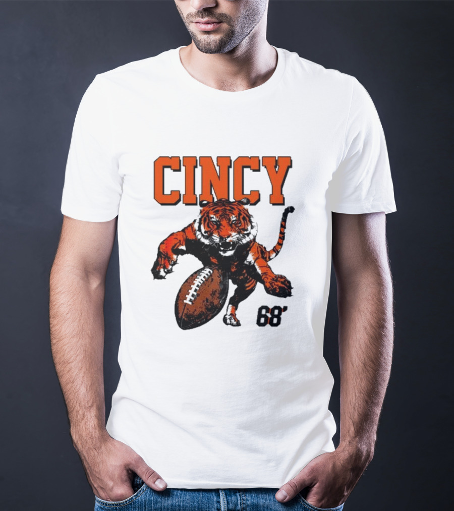 Cincy Tiger Football 68’ T-Shirt