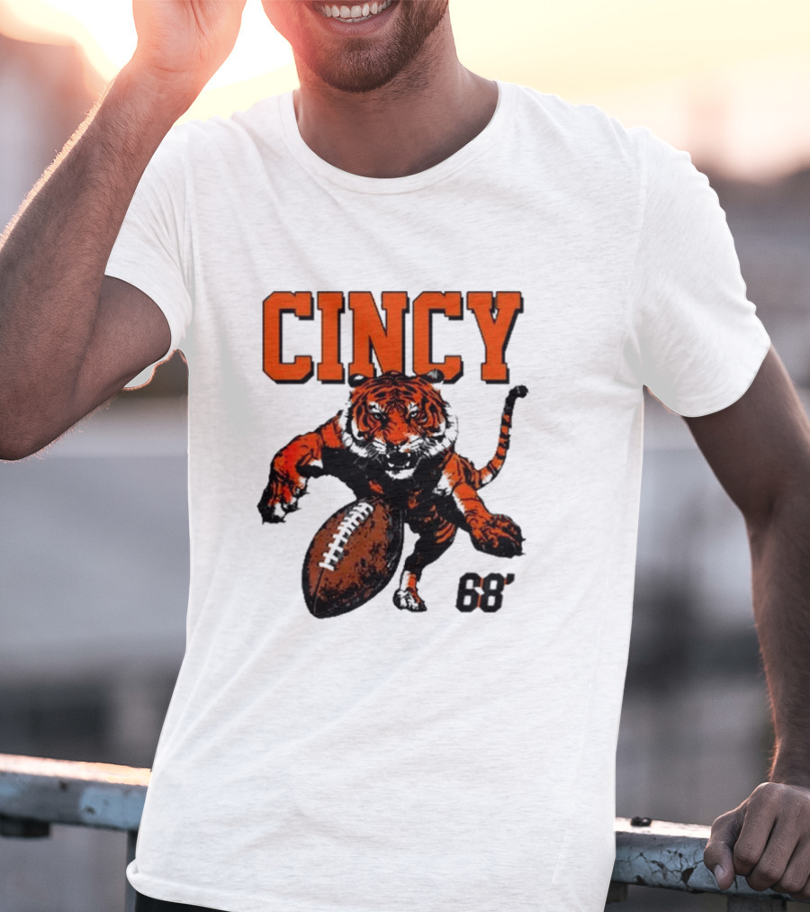 Cincy Tiger Football 68’ T-Shirt