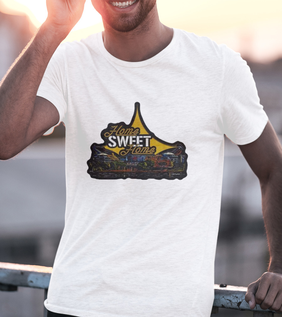 Home Sweet Home Custom Car Art Neon Sign T-Shirt