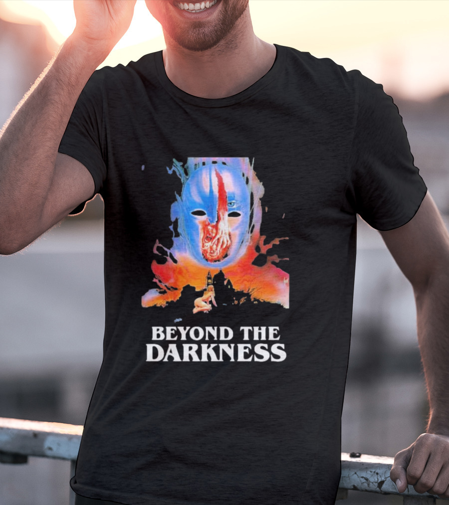 Beyond The Darkness Surreal Mask And Crimson T-Shirt