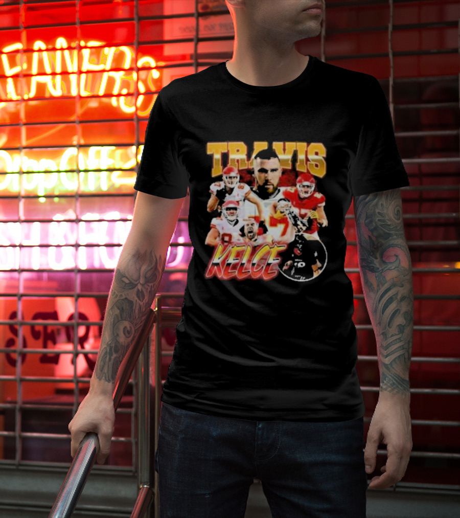 Travis Kelce Chiefs Players Collage T-Shirt