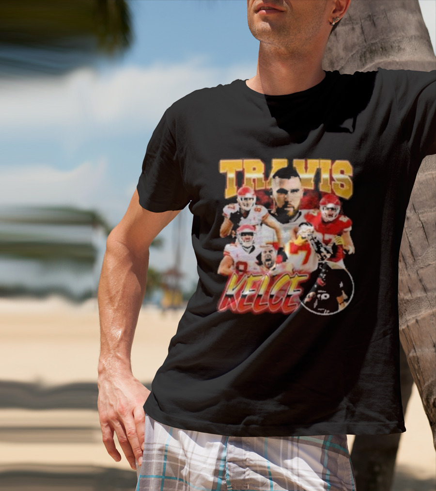 Travis Kelce Chiefs Players Collage T-Shirt