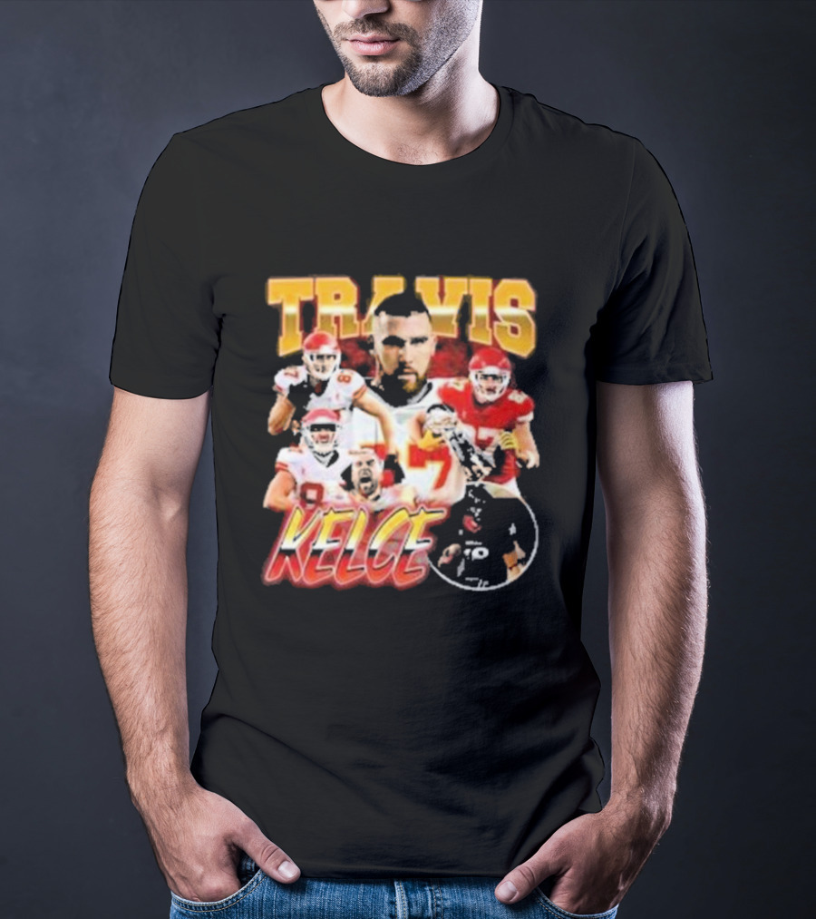 Travis Kelce Chiefs Players Collage T-Shirt