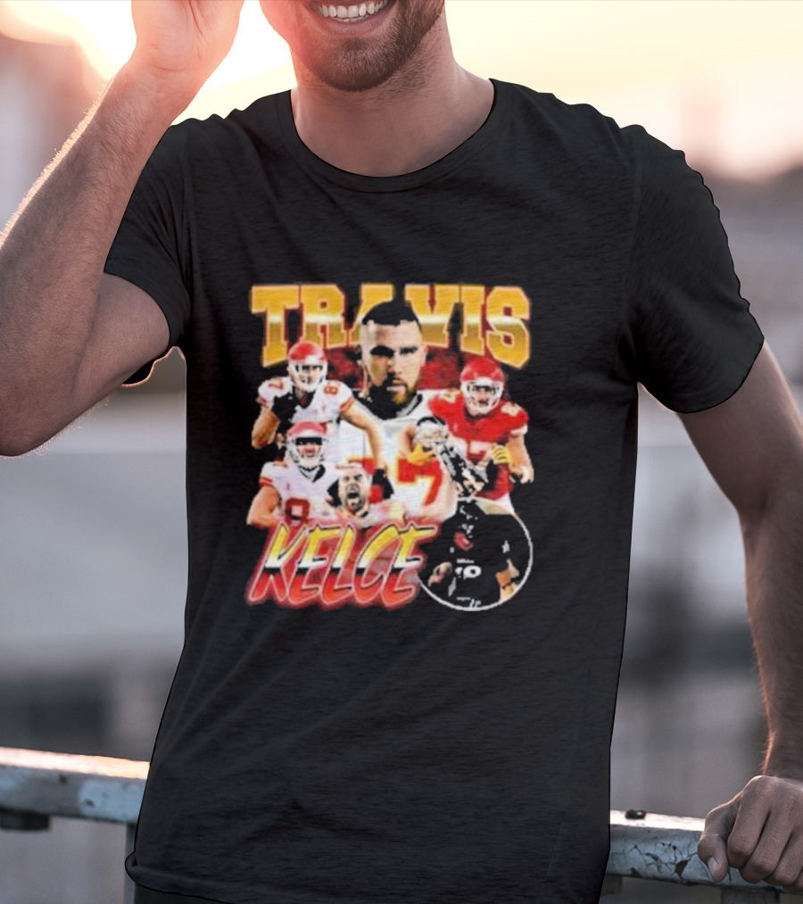 Travis Kelce Chiefs Players Collage T-Shirt