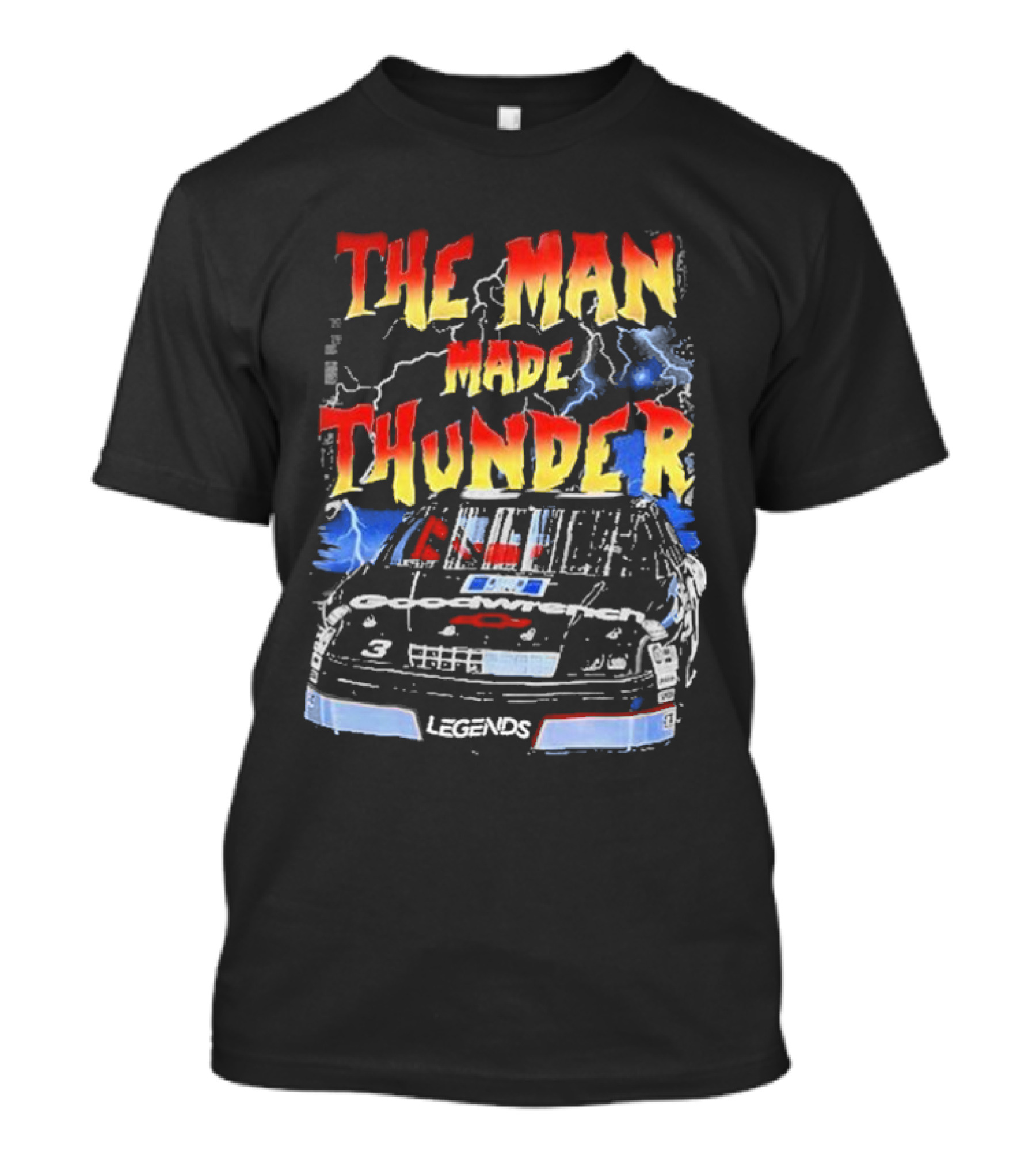 Dale Earnhardt 3 The Man Made Thunder Legends T-Shirt