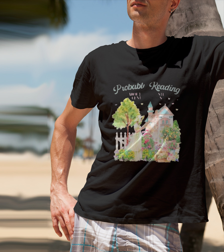 Opal And June Probably Reading About Dukes Victorian Garden Scene T-Shirt