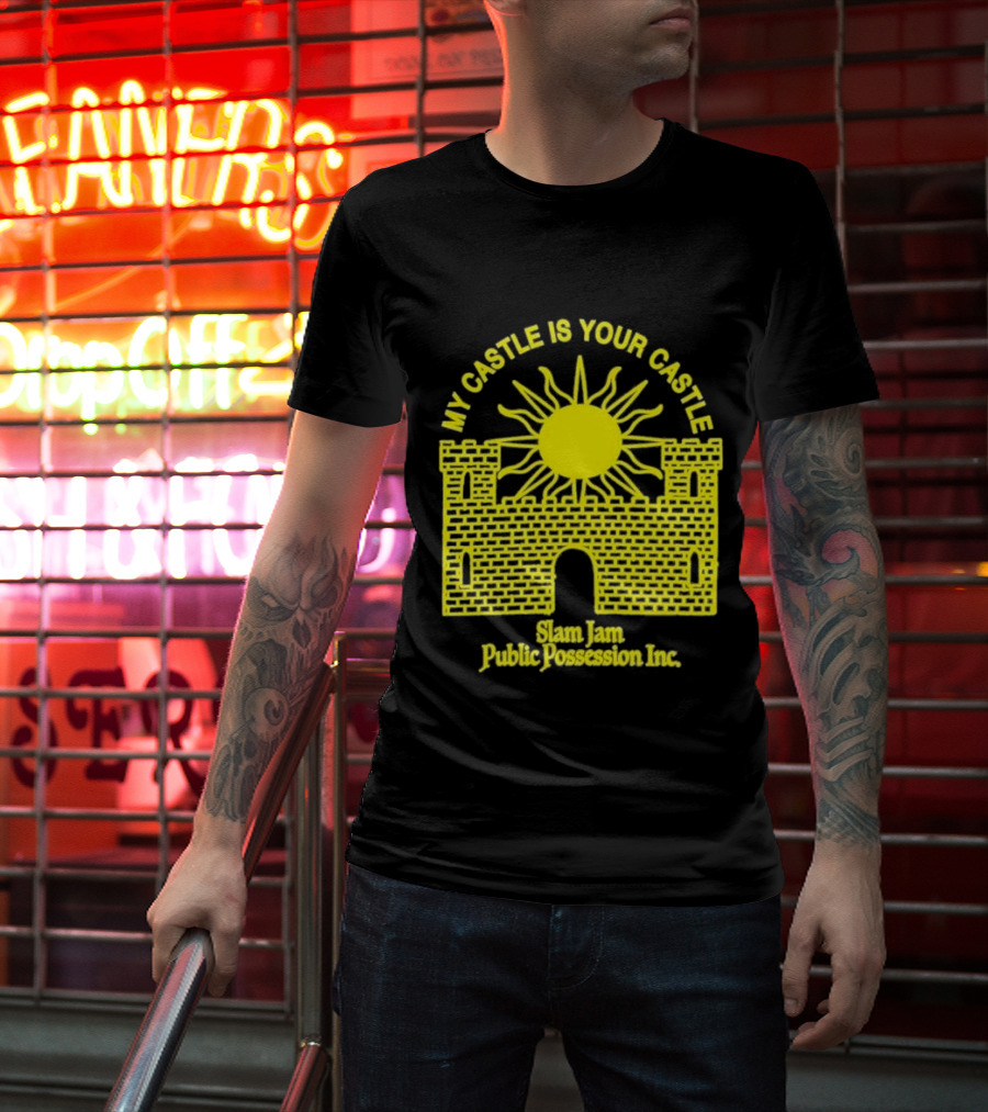 My Castle Is Your Castle Sun Design Slam Jam Public Possession Inc T-Shirt