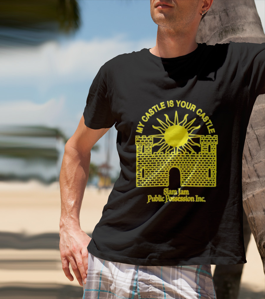 My Castle Is Your Castle Sun Design Slam Jam Public Possession Inc T-Shirt