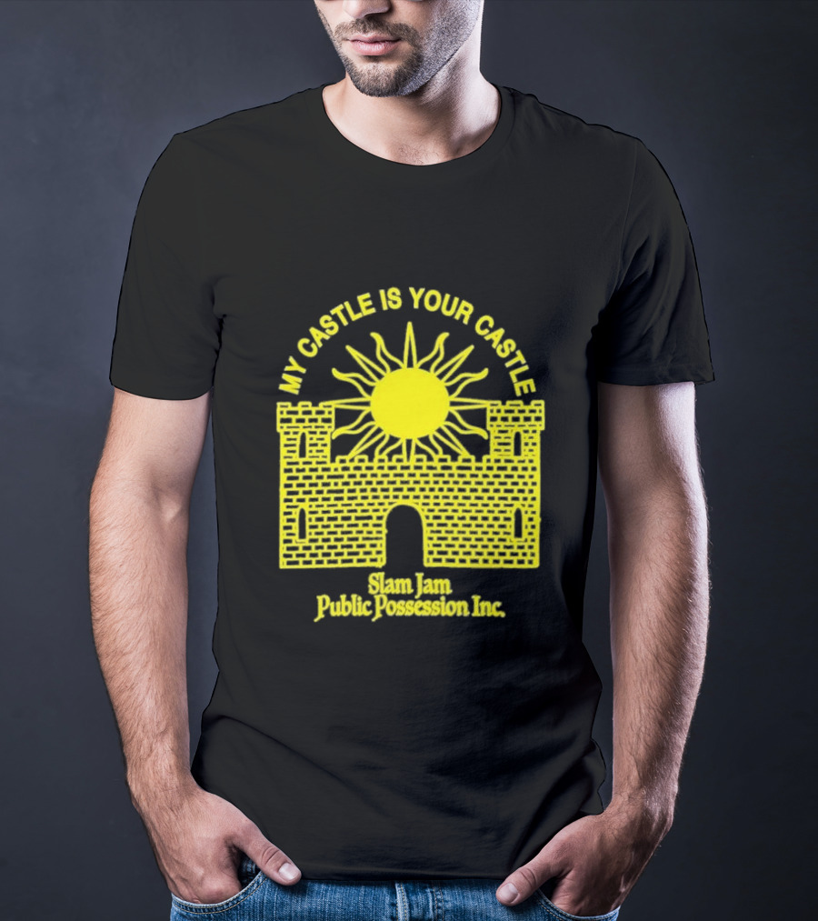 My Castle Is Your Castle Sun Design Slam Jam Public Possession Inc T-Shirt