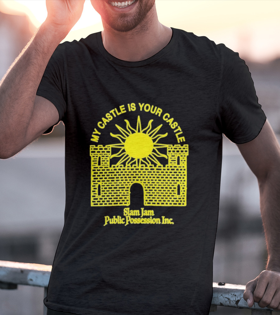 My Castle Is Your Castle Sun Design Slam Jam Public Possession Inc T-Shirt