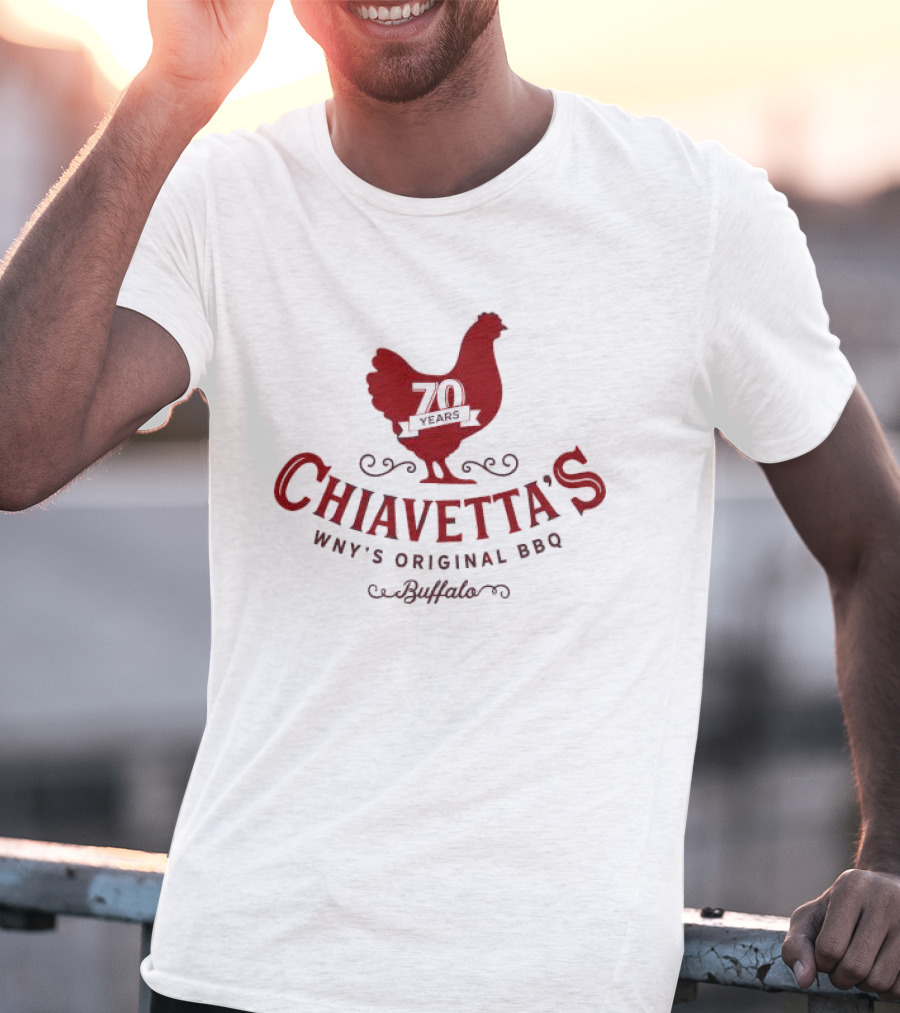 Chiavetta’s 70 Years WNY’s Original BBQ Buffalo Chicken T-Shirt