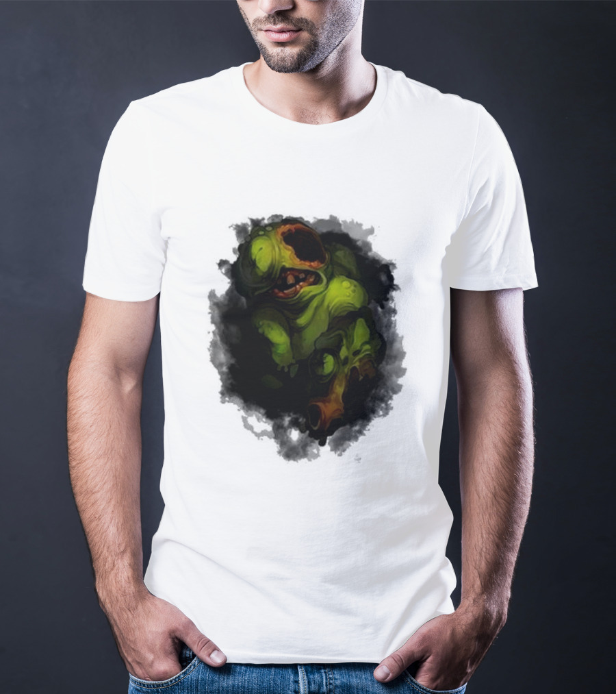 Binding Of Isaac Four Souls Pestilence Creepy Green Monster Card T-Shirt