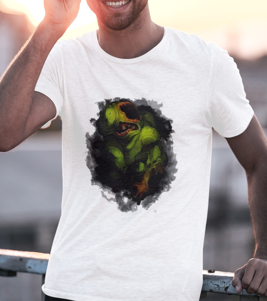 Binding Of Isaac Four Souls Pestilence Creepy Green Monster Card T-Shirt