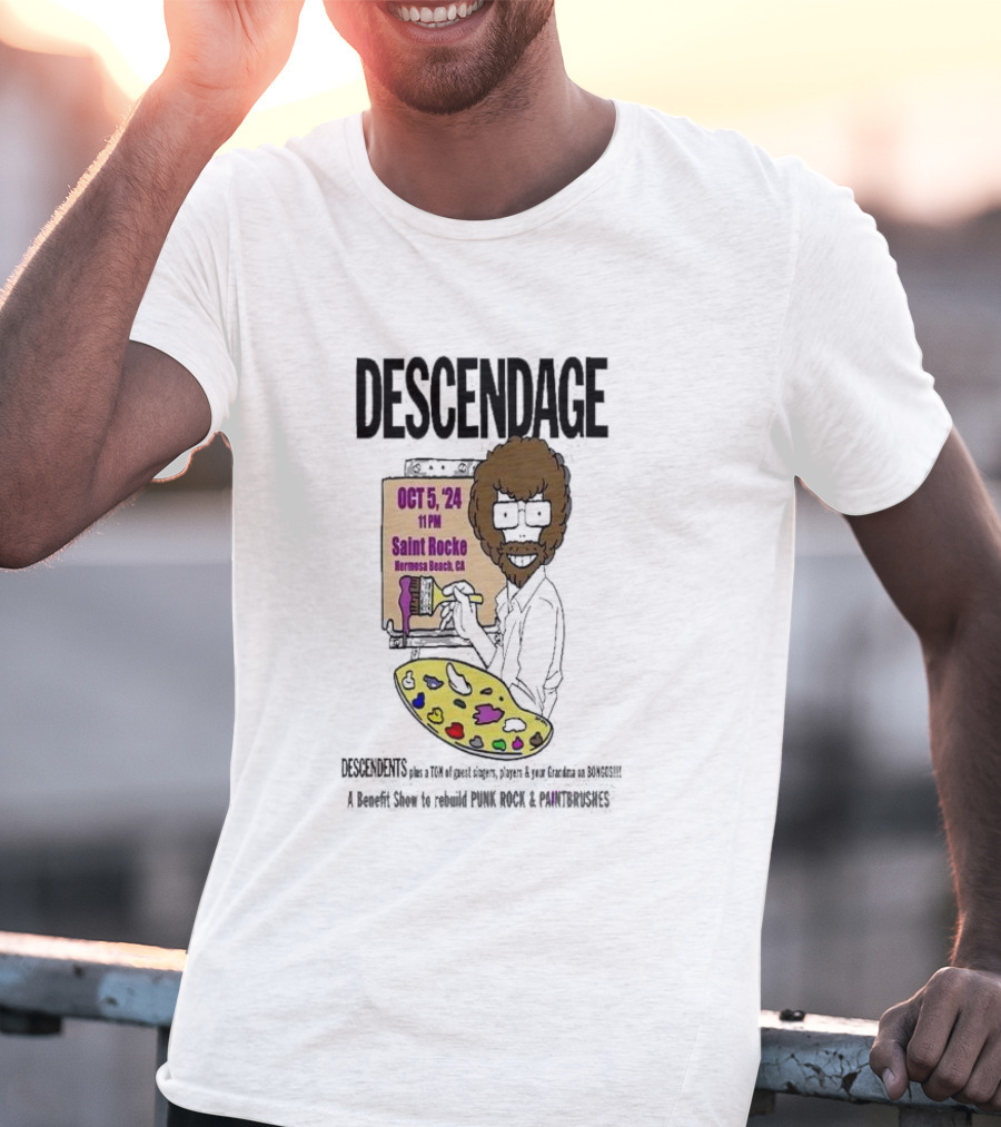 Descendage Featuring Descendents Plus Guest Singers At Saint Rocke Hermosa Beach Benefit For Punk Rock And Paintbrushes October 5 T-Shirt