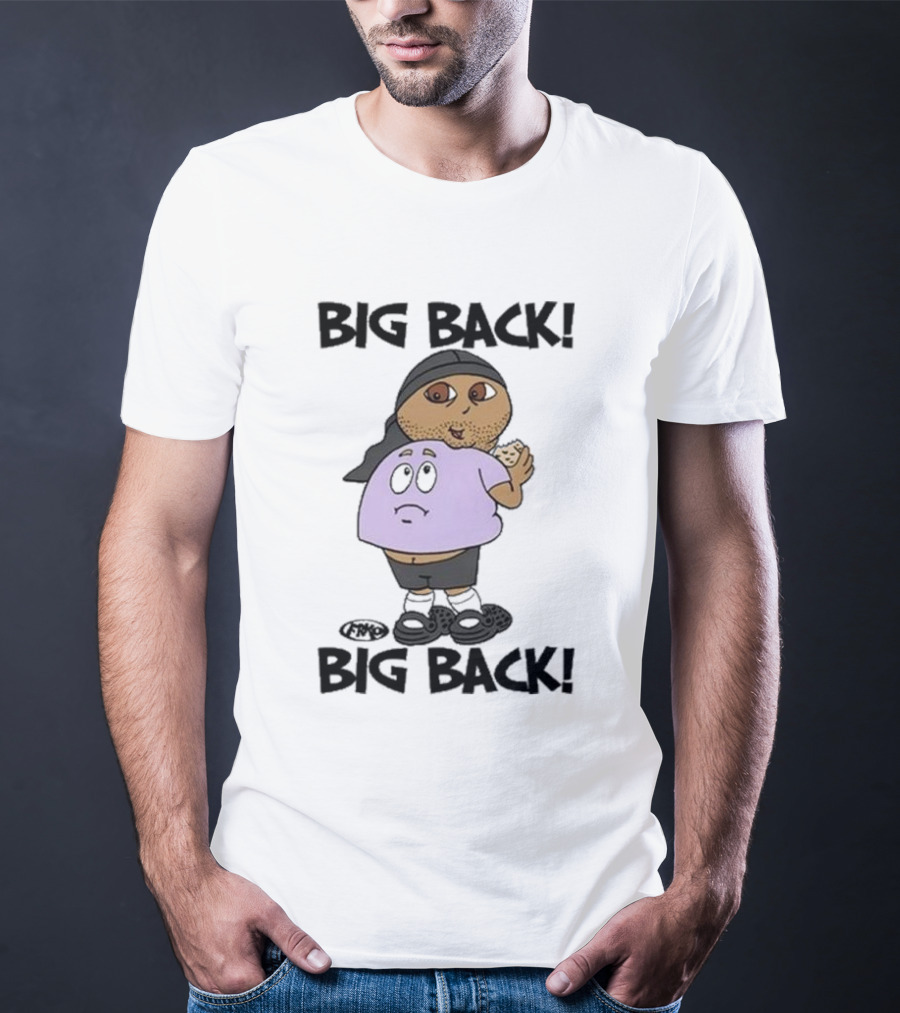Frk Opestcontrol Store Big Back Big Back Character Eating Cookie T-Shirt