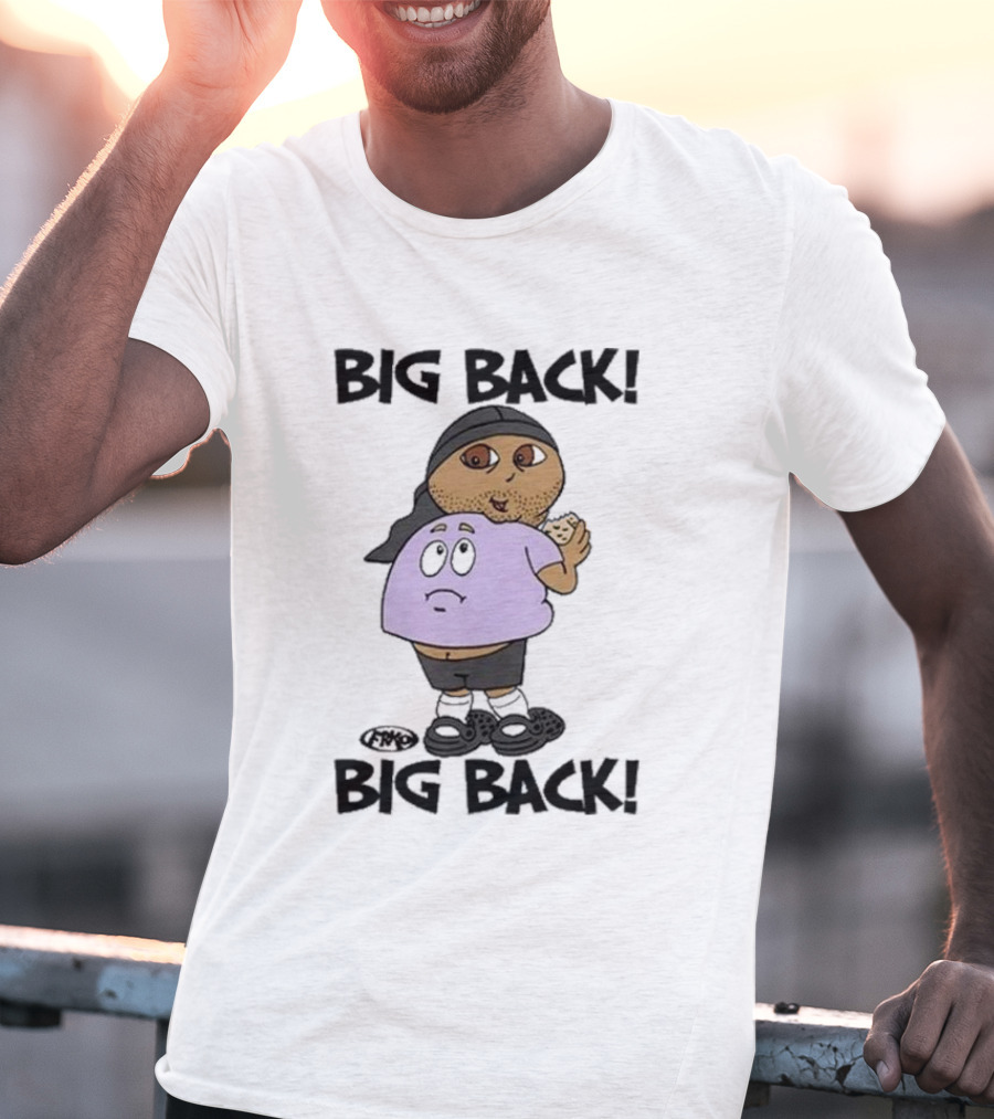 Frk Opestcontrol Store Big Back Big Back Character Eating Cookie T-Shirt