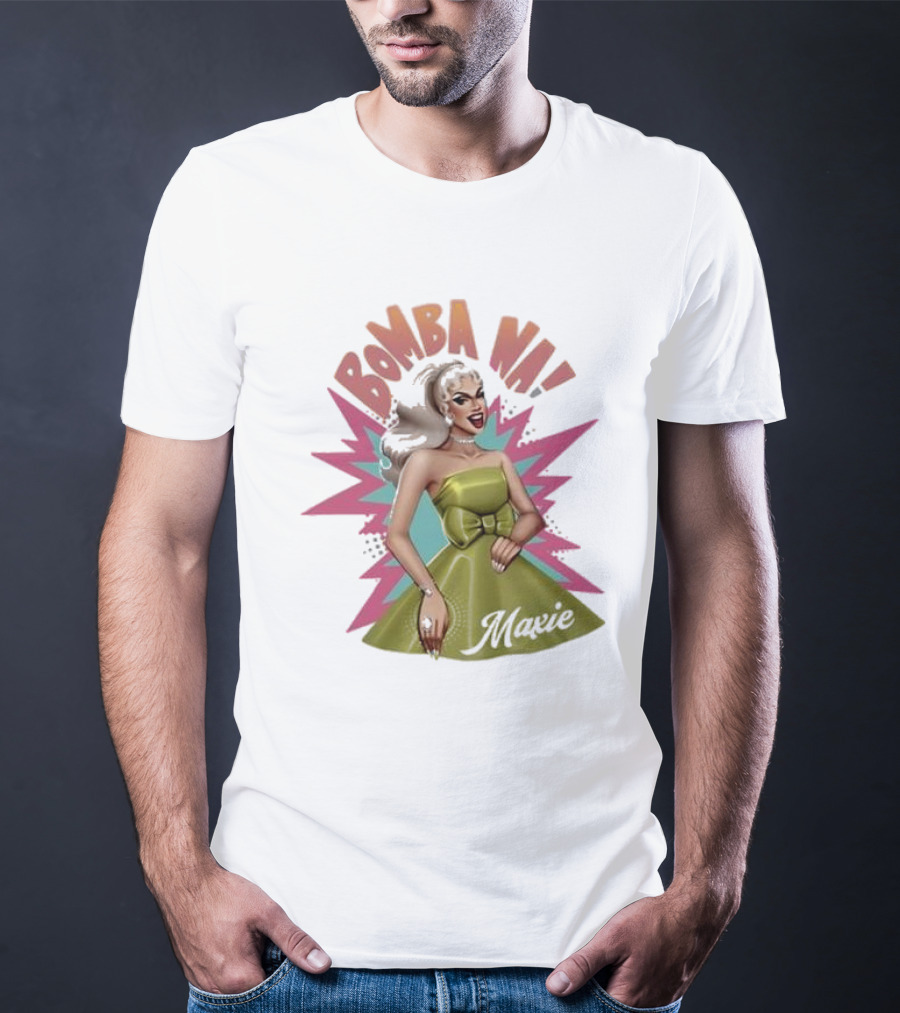Bomba Na Maxie Vintage Style Pin-Up T-Shirt