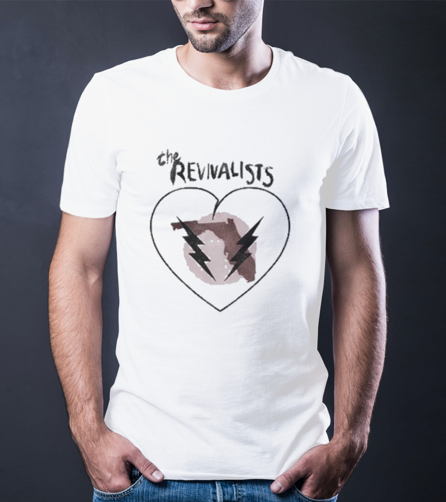 The Revivalists Heart Florida Lightning Bolt T-Shirt