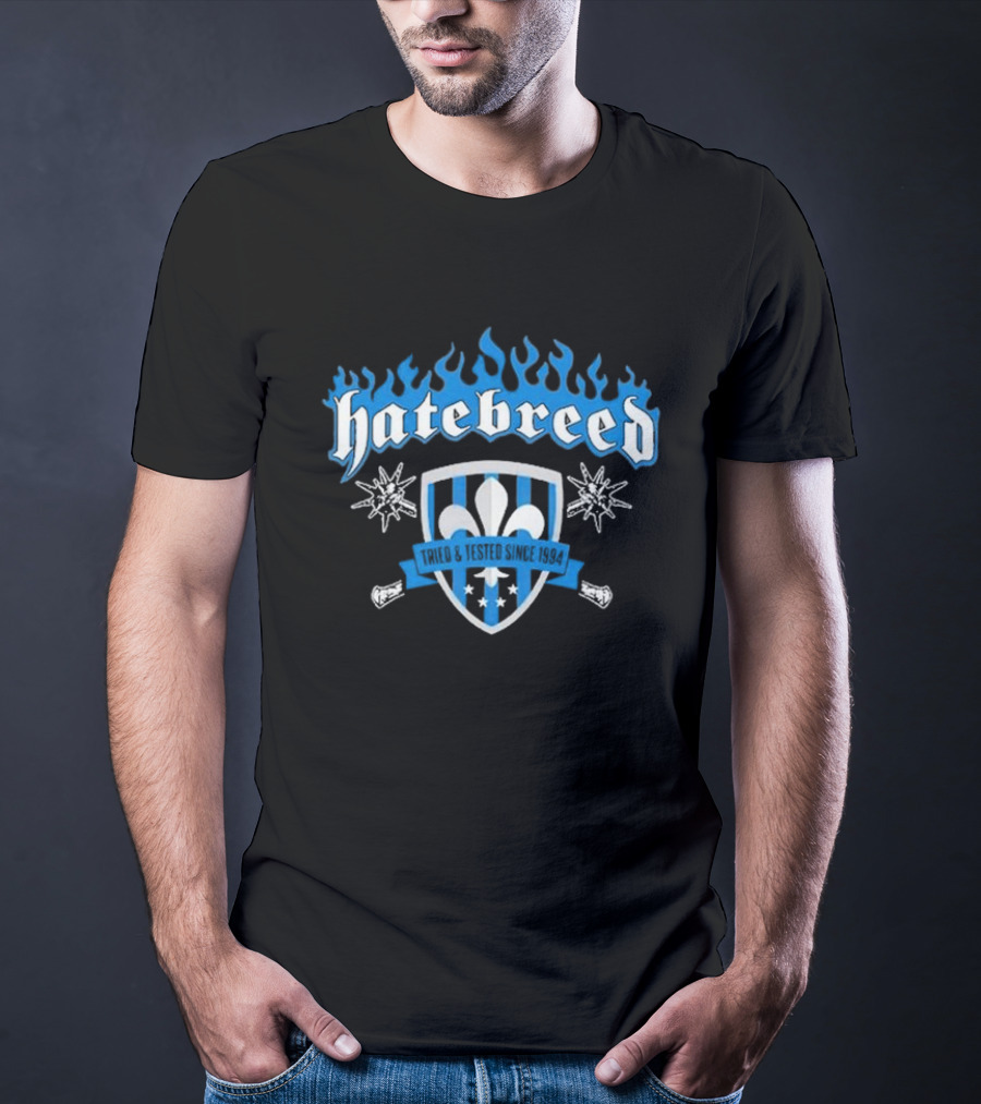 Hatebreed Tried And Tested Since 1994 Fleur-de-Lis Shield T-Shirt